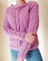 Ръчно плетена блуза в лилав цвят, снимка 6