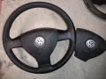 Трилъчев волан с airbag за vw polo 9n 2005-2008г., снимка 1