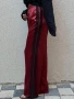 Нов Винено червен Сатениран широк панталон с висока талия ХЛ, снимка 7