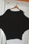 Пролетно - есенна черна блуза с голи рамене, снимка 3