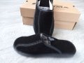  Български мъжки чехли естеств. велур, черни 