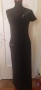 Дълга асиметрична черна еластична рокля размер М/Л, снимка 6