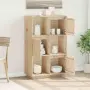 vidaXL Висок шкаф, 74x35x117 см, борово дърво масив, снимка 3