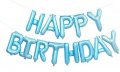 Happy Birthday син надпис рожден ден Балони фолио фолиеви, снимка 1 - Други - 37498169