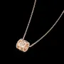Van Cleef & Arpels VCA Rose Gold Perlee Clover Diamond Alhambra Дамско Колие, снимка 4