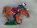 Френски конник оцветен изработен от олово , снимка 5