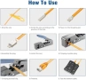 Мрежов комплект FGB кримп клещи тестер RJ45, снимка 4