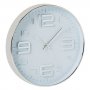 Стенен часовник , пластмасов сребрист 30 см, снимка 1 - Стенни часовници - 38576724