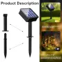 Govee Solar String Lights Outdoor – 4 комплекта, 15 м, 150 топло бели LED, водоустойчиви, 8 режима, снимка 3
