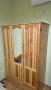 Трикрилен гардероб от чам, снимка 2