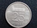 25 цента Холандия 1989, снимка 2