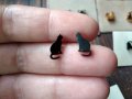 Малки стоманени обеци с животни Катеричка Таралеж Котета , снимка 4