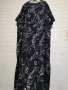 ДЪЛГА РОКЛЯ В ЧЕРНО И БЯЛО 4XL-6XL, снимка 5
