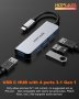  Нов Хъб с 4 порта USB 2.0 за компютър / лаптоп Адаптер концентратор, снимка 4
