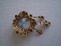 Старинна  Дамска брошка  с Мурано СТЪКЛО, снимка 8