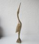 41 см висока стара Дървена фигура, дърворезба  водна птица, снимка 2