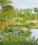 Пейзаж, Норд Парк, Японска градина, Дюселдорф, Импресионизъм