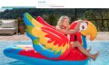 НОВ ЗАПЕЧАТАН Надуваем дюшек Bestway Peppy Parrot Ride-On, 2.03 м, снимка 6