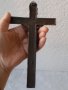 Кръст метал религия, разпятие 20 см, за стена, снимка 5
