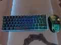 Комплект безжична геймърска клавиатура и мишка RedThunder K62, 60%, снимка 2