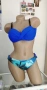 * Бански от две части.   - горнище с връзки за регулиране.  - долнище - бикини  Размер - М, L , ХL Ц, снимка 1