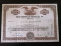 Сертификат за 100 акции (САЩ) | Tech-Aerofoam Products Inc. | 1970г.