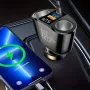 QC 3.0 разклонител на запалка 2 гнезда + 2 USB + TYPE C + Волтметър, снимка 2