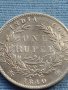 Сребърна монета 1 рупия 1840г. Индия - Британска кралица Виктория 40387, снимка 2