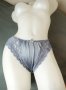 S/M сиви сатенени бикини с дантела отпред, снимка 3