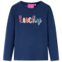 Детска тениска с дълъг ръкав, нейви синьо, 116(SKU:14066, снимка 1 - Детски тениски и потници - 44789162