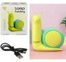 Детска LED лампа Охлювче с моливник USB настолна лампа, снимка 1