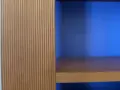 Много запазена секция с бюро от масивно дърво, витрина и осветление – идеална за ученик, снимка 7