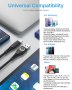 2 броя Aioneus USB C кабел 3A , за бързо зареждане 1,8 м, плетена оплетка, снимка 4