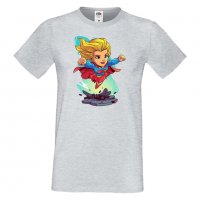 Мъжка тениска DC Super Girl Star Wars Игра,Изненада,Подарък,Геймър, , снимка 11 - Тениски - 36808460