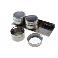 Магнитни кутийки за подправки - неръждаема стомана, снимка 4 - Аксесоари за кухня - 39245669