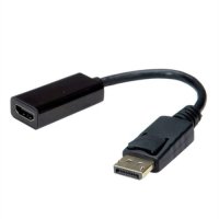 Преходник от DP M към HDMI F Digital One SP01201 Адаптер DP to HDMI F, снимка 2 - Кабели и адаптери - 31334862