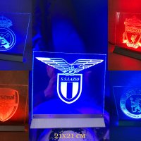 Нощна лампа с емблема на футболен отбор, снимка 1 - Настолни лампи - 44488247