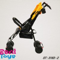Лятна количка Zi Caspar, жълта, снимка 3 - Детски колички - 38242937