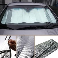 2931 Двустранен слънцезащитен сенник за предно стъкло на автомобил, снимка 2 - Аксесоари и консумативи - 37080611