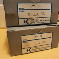 KYORITSU EW-16 лабораторен микроамперметър  DC: 0 ... 100 uA  75 mm 17 mm, снимка 7 - Други машини и части - 35214565