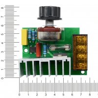 Мощен регулатор на обороти (димер) до 4000W 230V, снимка 4 - Друга електроника - 30216842