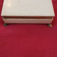 Стара мраморна кутия за бижута. , снимка 1 - Антикварни и старинни предмети - 42257515