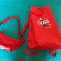 Кока Кола колекция/Coca-Cola /импрегнирани сакче-раничка и чанта за кръст/рамо Кока-Кола- 90-те, снимка 1 - Колекции - 31948469