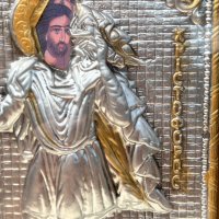 Гръцка икона "СВ. Христофор". №2384, снимка 5 - Антикварни и старинни предмети - 36881483