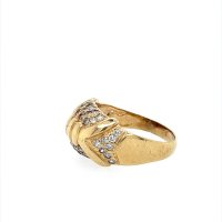 Златен дамски пръстен 5,06гр. размер:58 14кр. проба:585 модел:22165-6, снимка 2 - Пръстени - 44395074