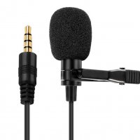 Нов микрофон за мобилен телефон с 3,5мм жак ХО-MKF 01, тип брошка, снимка 1 - Селфи стикове, аксесоари - 31680254