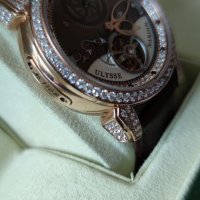Дамски луксозен часовник Ulysse Nardin Tounbhlos Royal Blus, снимка 3 - Дамски - 36909638