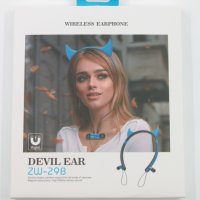 Безжични слушалки - Котешки уши Cat Ear ZW-29, снимка 3 - Bluetooth слушалки - 40470437