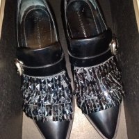 Елегантни обувки  Ermanno Scervino кожа с камъни Swarovski, снимка 12 - Дамски елегантни обувки - 29285897