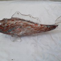 Декоративна риба от цветно стъкло Murano, снимка 1 - Декорация за дома - 31535203